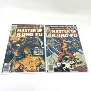 Master of Kung Fu Lot of 2  #56 1977 Marvel The Hands Shang-Chi #47 Fu Manchu